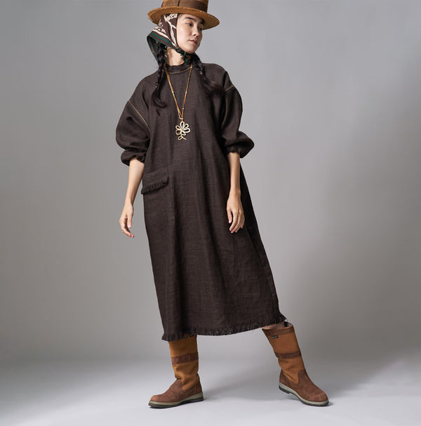 Cotton Linen Goza Dress