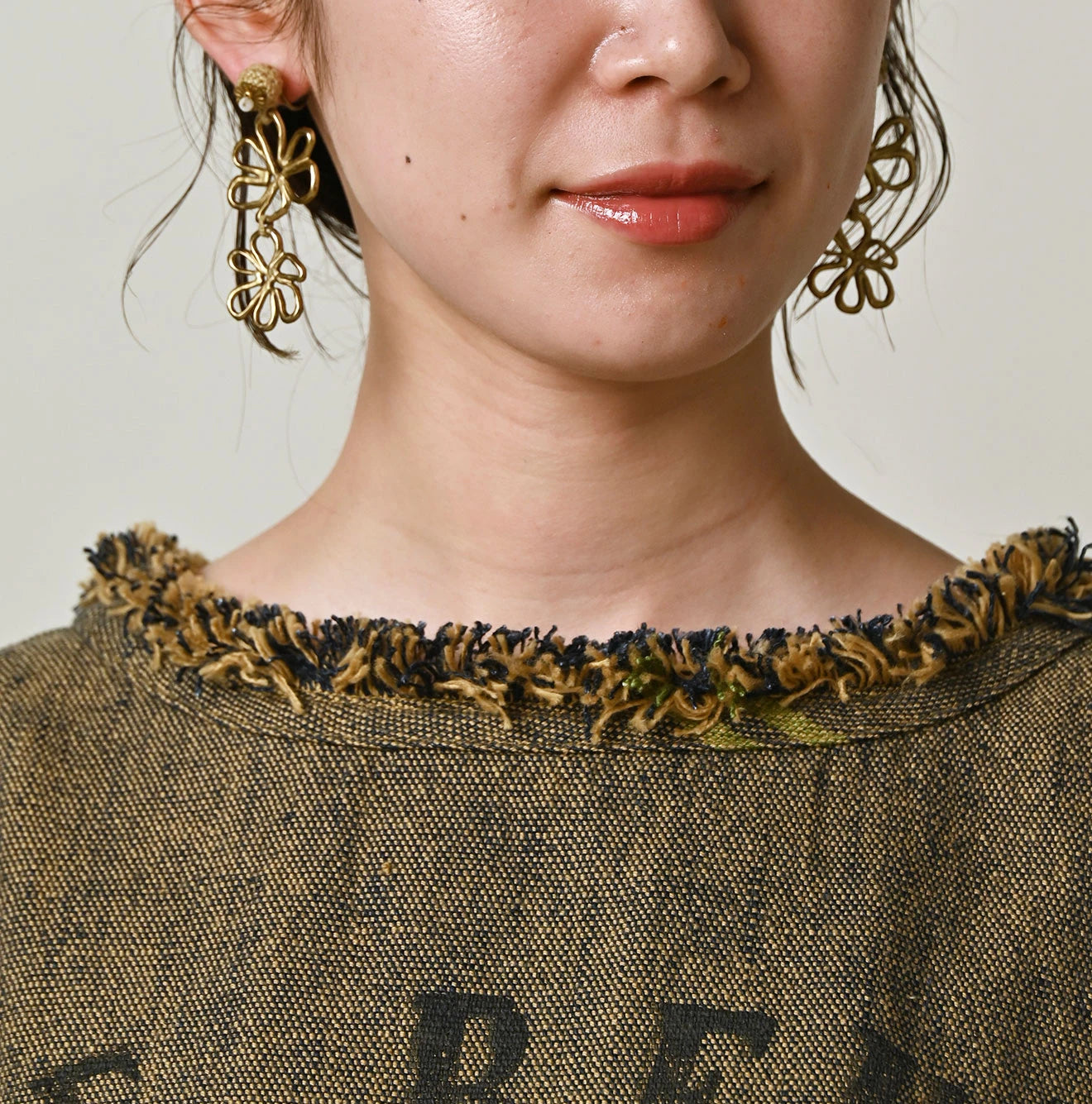 45R Ai Indigo Linen Sack Fringe Dress - Image 8