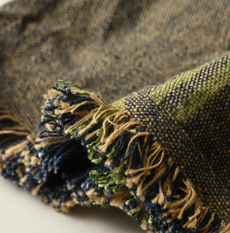 45R Ai Indigo Linen Sack Fringe Dress - Image 19