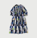 45R Linen Patchwork Dress