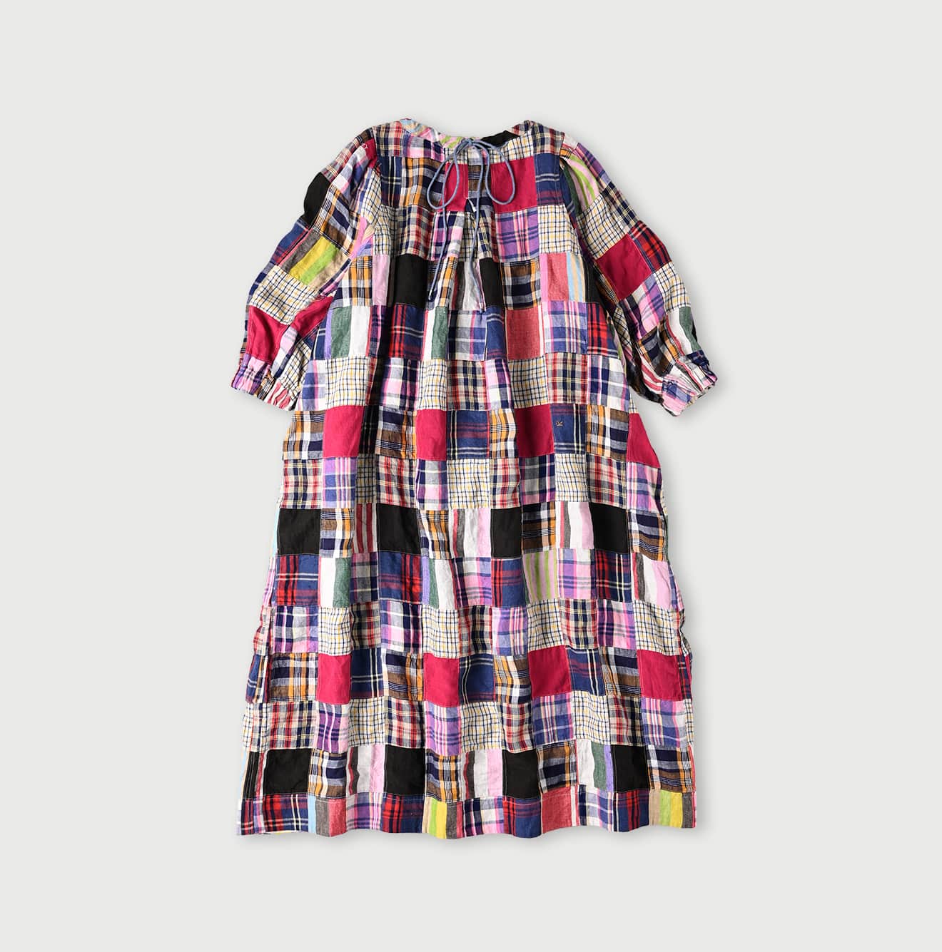 45R Linen Patchwork Dress