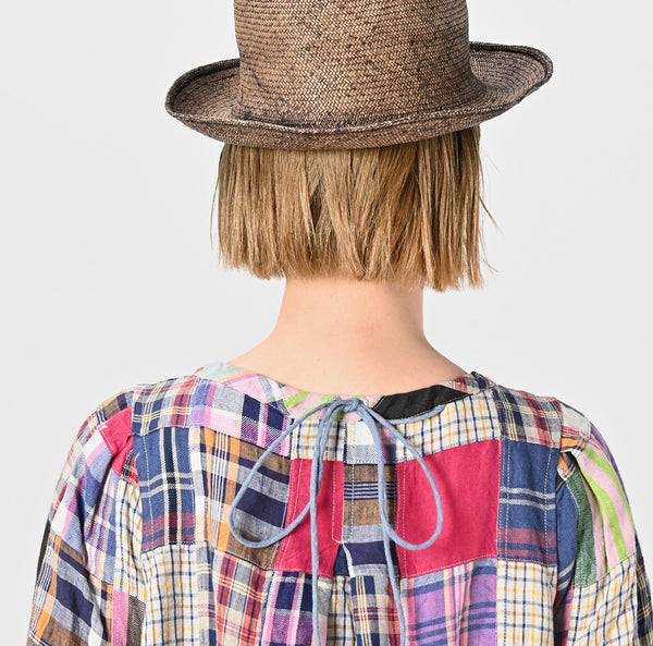 45R Linen Patchwork Dress