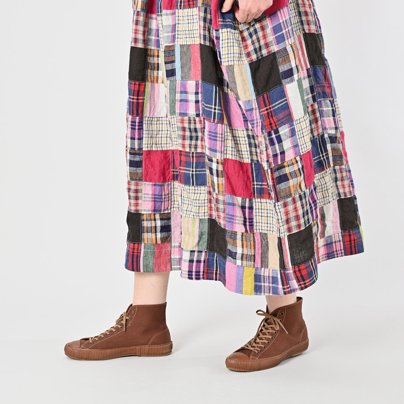 45R Linen Patchwork Dress - Image 11