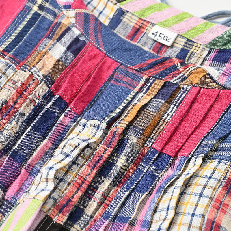 45R Linen Patchwork Dress - Image 12