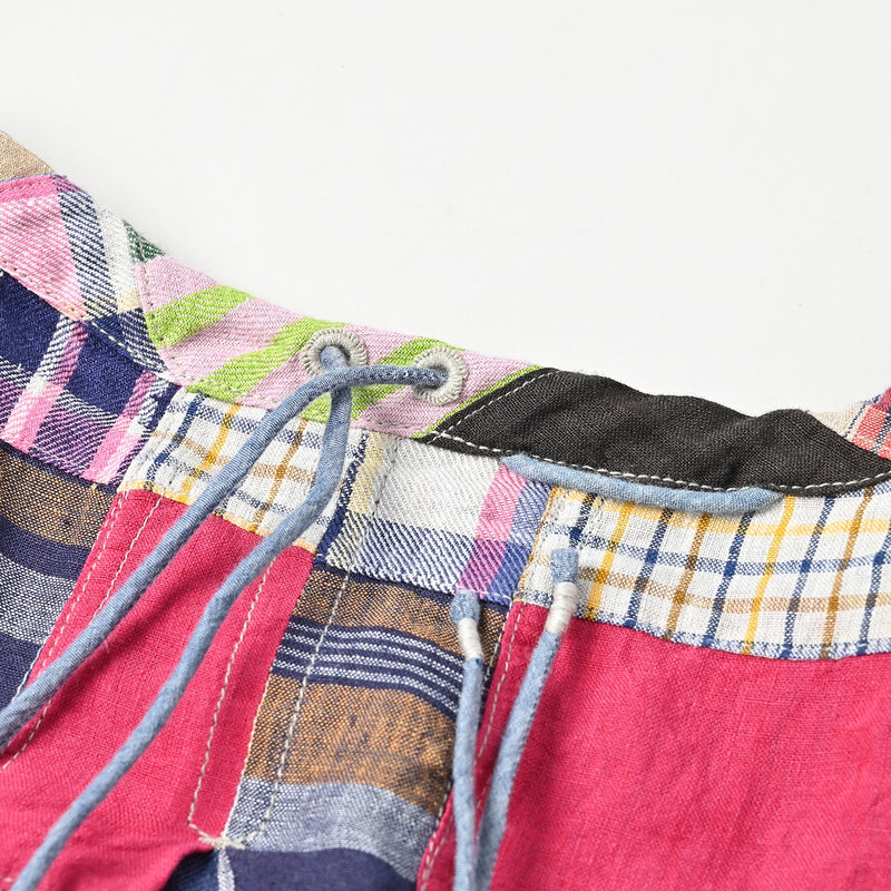 45R Linen Patchwork Dress - Image 14