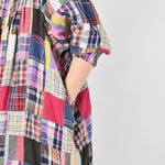 45R Linen Patchwork Dress