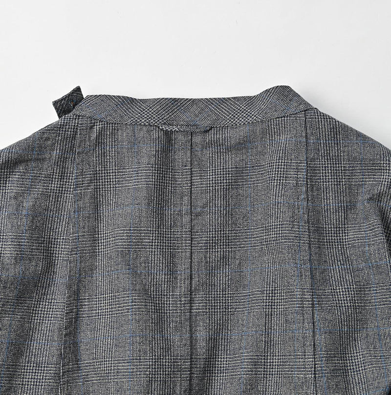 Indigo Yorimoku Cotton Tweed Sail Dress - 45R by 45rpm studio