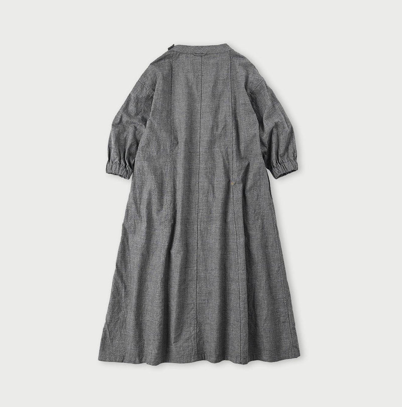 Indigo Yorimoku Cotton Tweed Sail Dress - 45R by 45rpm studio