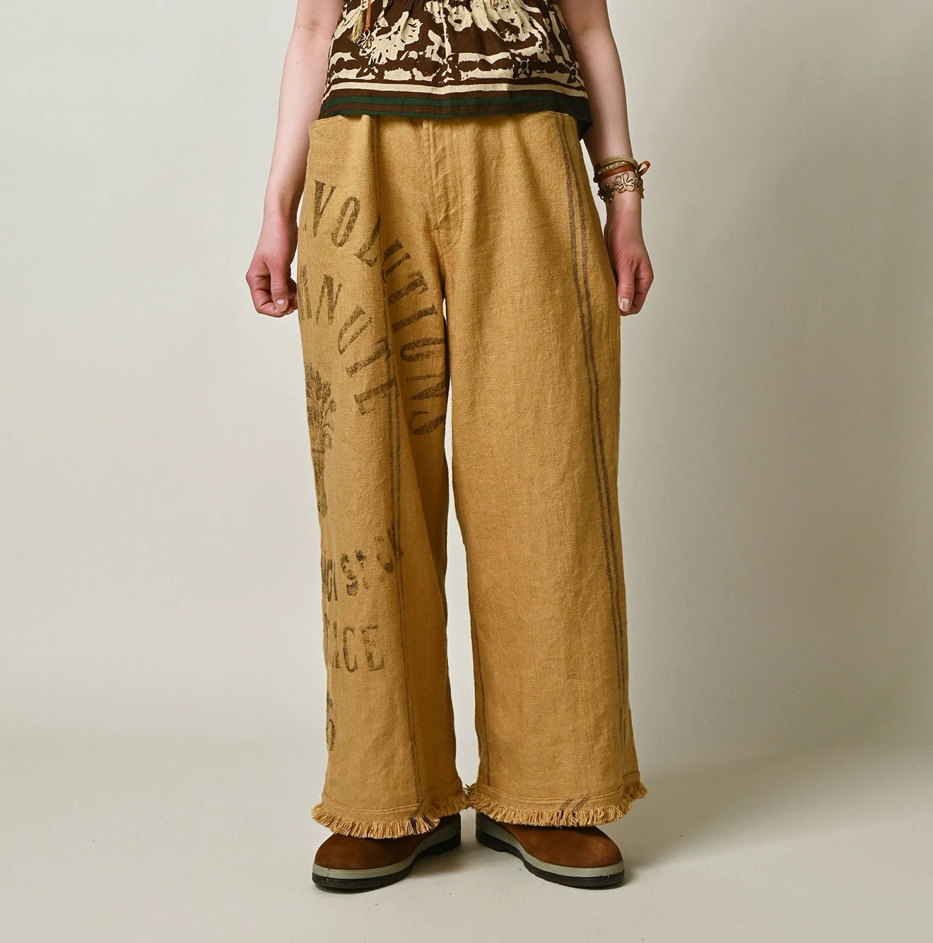 45R Linen Sack Fringe Pants - Image 4
