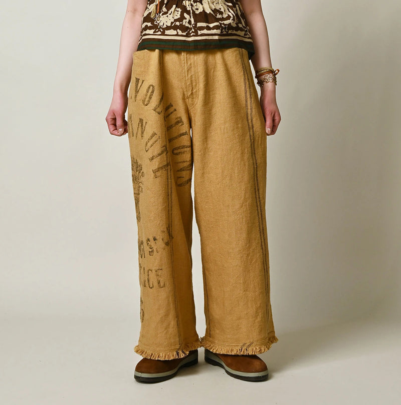 45R Linen Sack Fringe Pants - Image 4