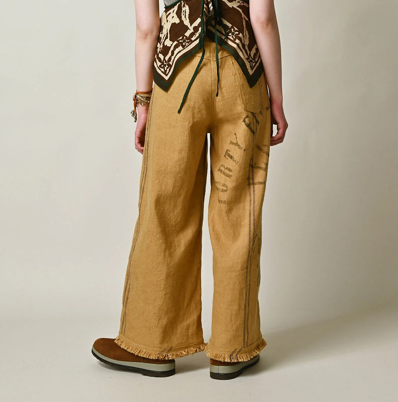 45R Linen Sack Fringe Pants - Image 7