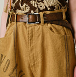 45R Linen Sack Fringe Pants