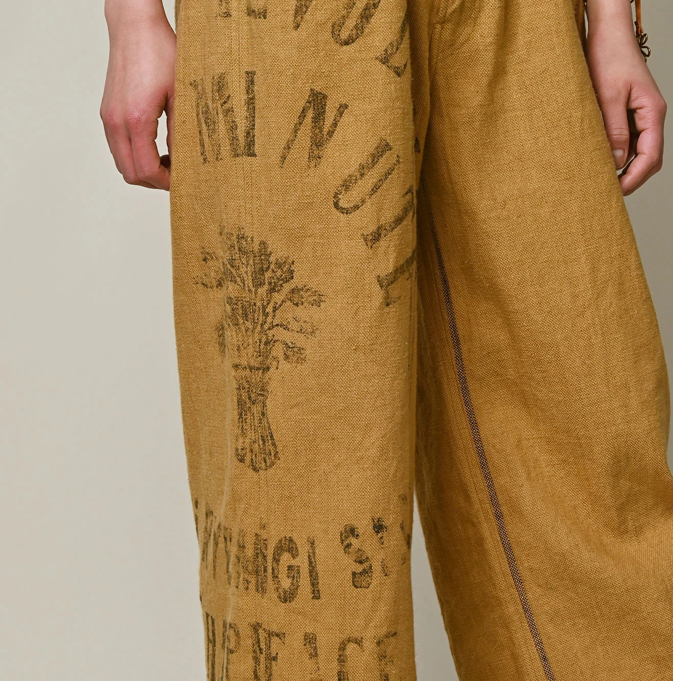 Linen Sack Fringe Pants | 45R Official Online Store – 45R GLOBAL
