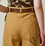 45R Linen Sack Fringe Pants