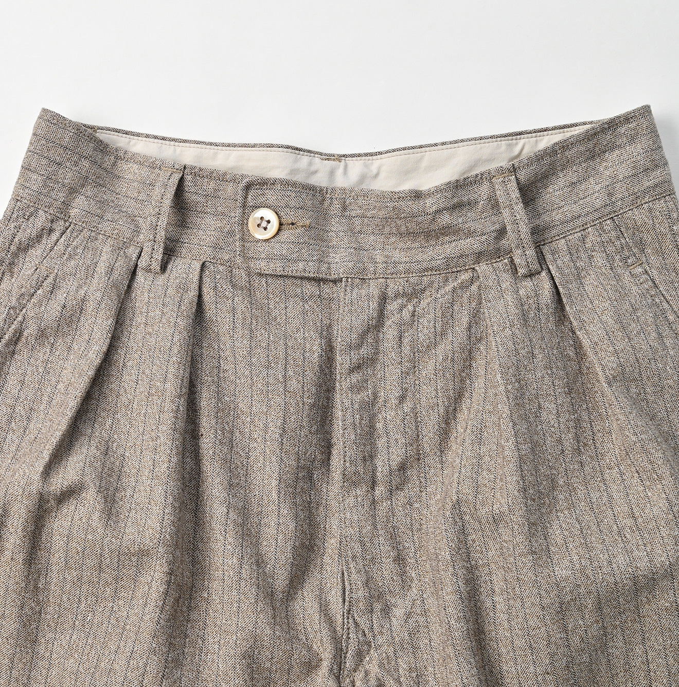 45R Yorimoku Cotton Tweed Charlotte Baggy Pants