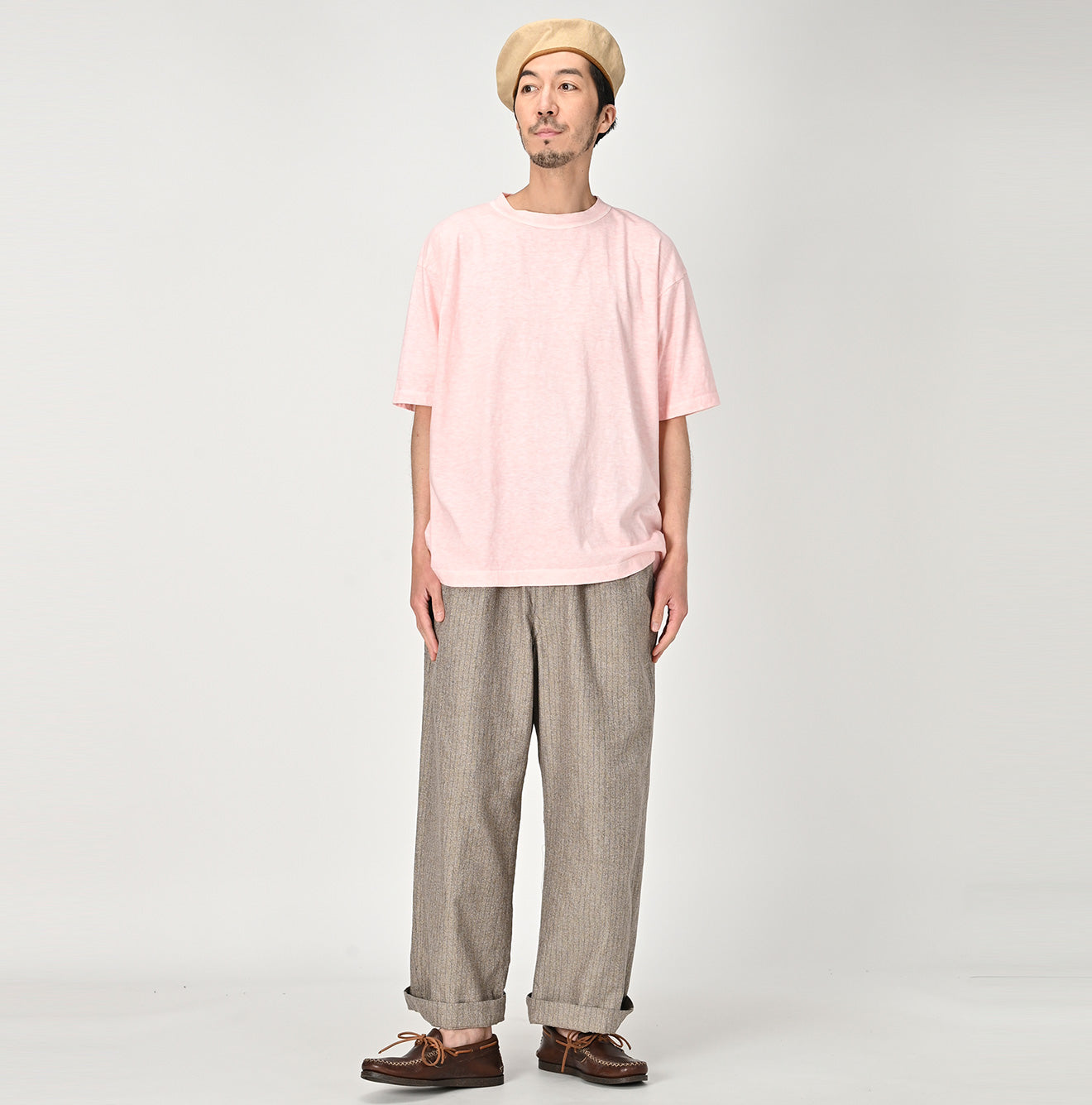 Yorimoku Cotton Tweed Charlotte Baggy Pants – 45R Global