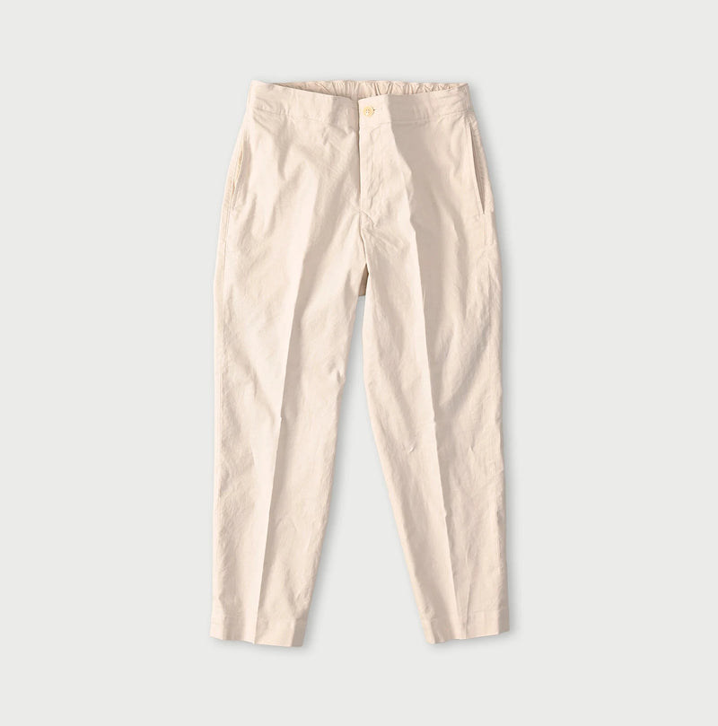45R Cotton Linen Oxford Stretch Sabrina Slacks - Image 1