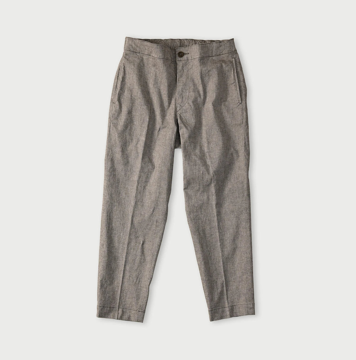 45R Cotton Linen Oxford Stretch Sabrina Slacks