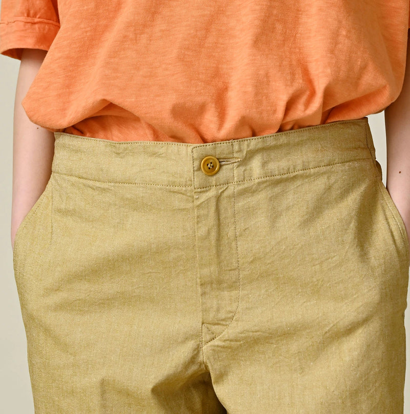 45R Cotton Linen Oxford Stretch Sabrina Slacks - Image 11