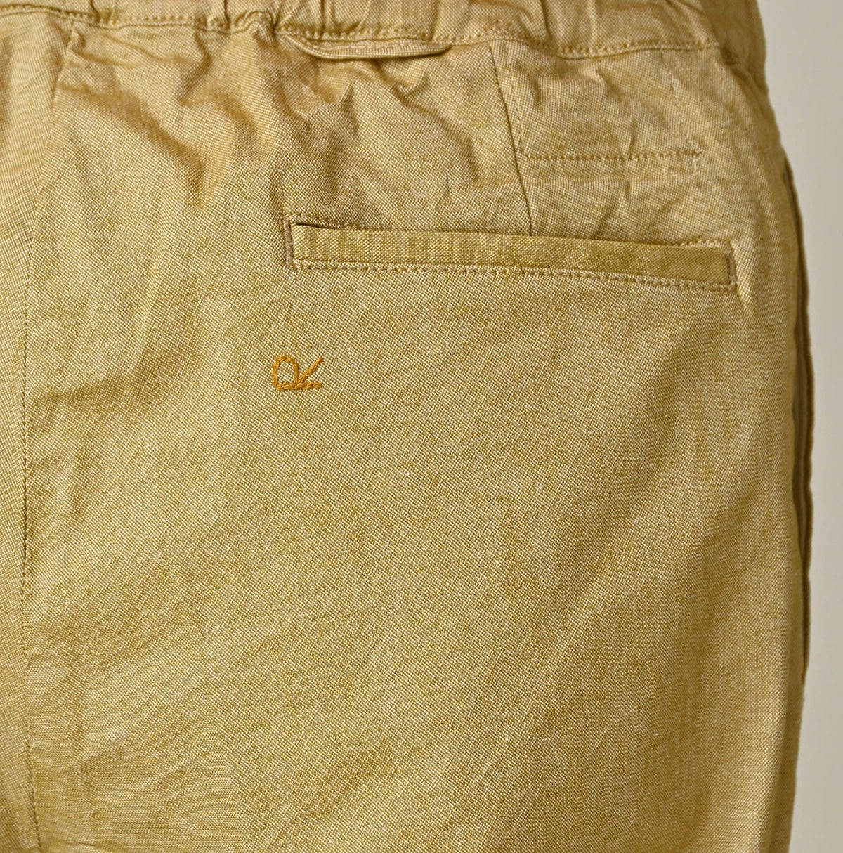 45R Cotton Linen Oxford Stretch Sabrina Slacks