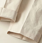45R Cotton Linen Oxford Stretch Sabrina Slacks