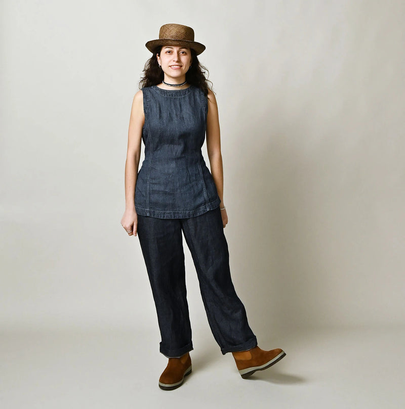 45R Linen Denim Easy Work Pants - Image 2