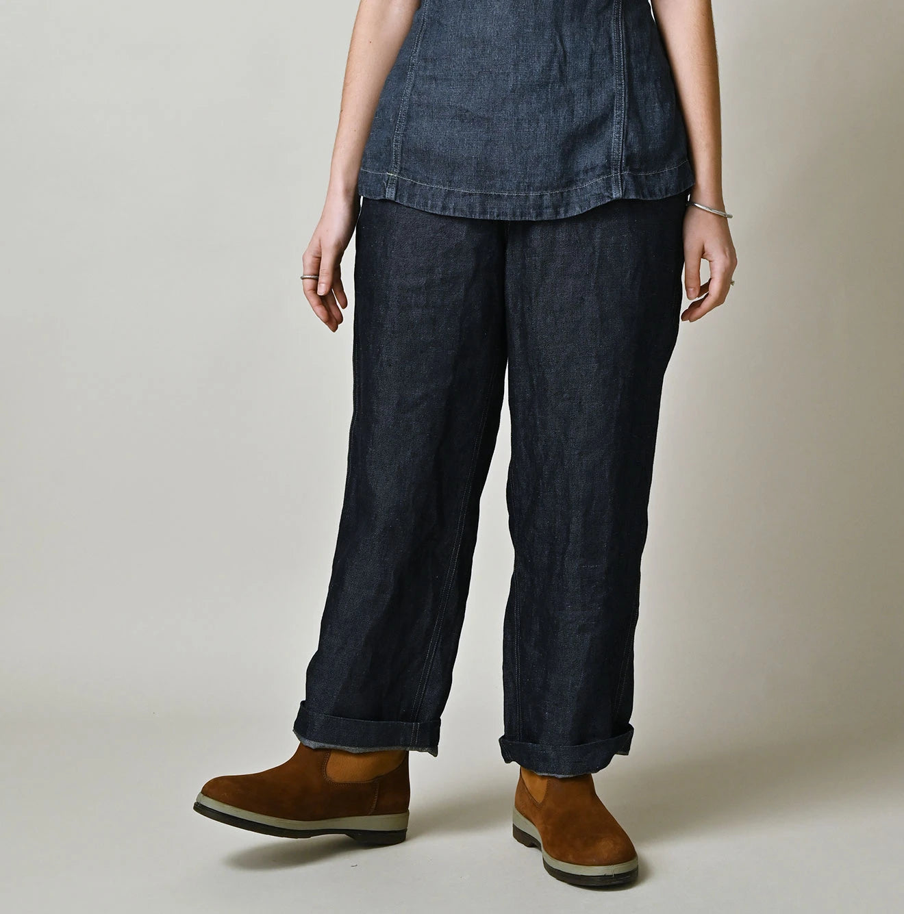 45R リネン素材のワークパンツ 4 Linen Denim Easy Work Pants | 45R Official Online Store – 45R GLOBAL