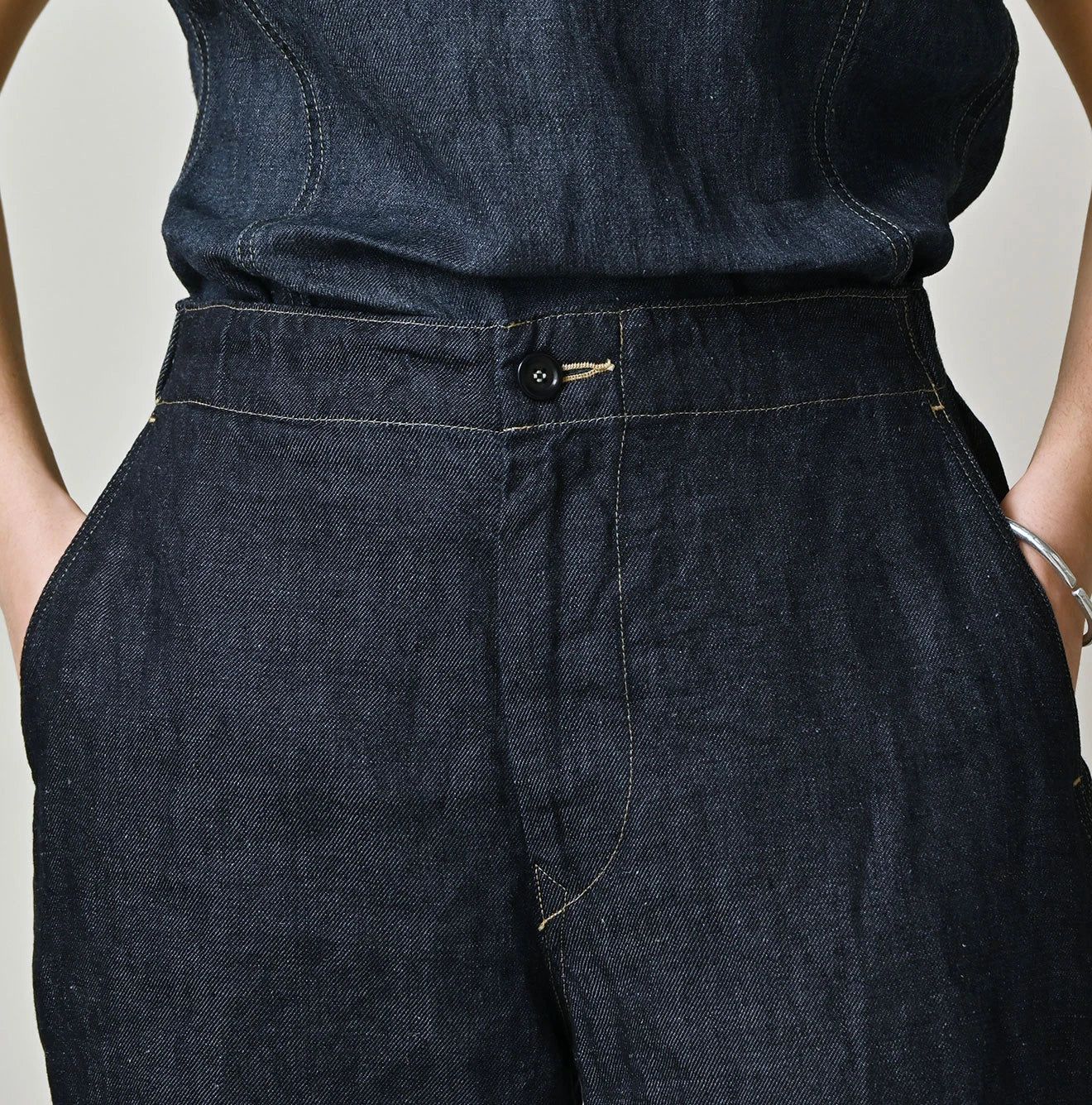 Linen Denim Easy Work Pants | 45R Official Online Store – 45R GLOBAL
