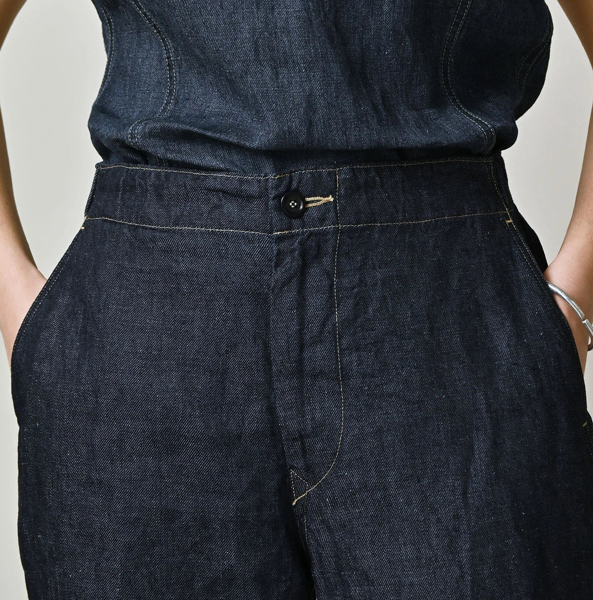 45R Linen Denim Easy Work Pants