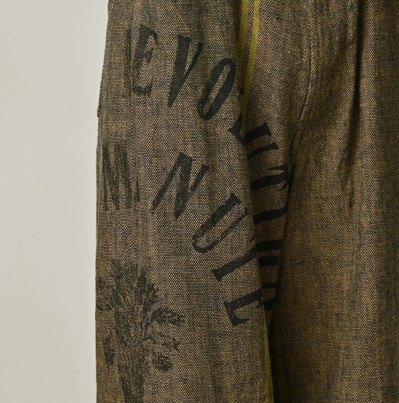 45R Ai Indigo Linen Sack Fringe Pants - Image 8