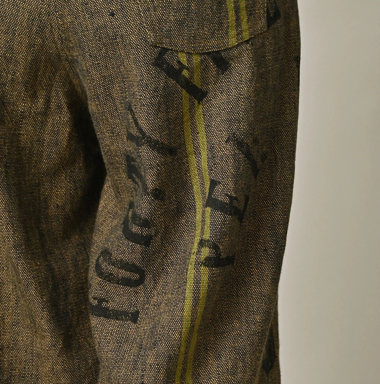 45R Ai Indigo Linen Sack Fringe Pants - Image 12