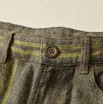 45R Ai Indigo Linen Sack Fringe Pants