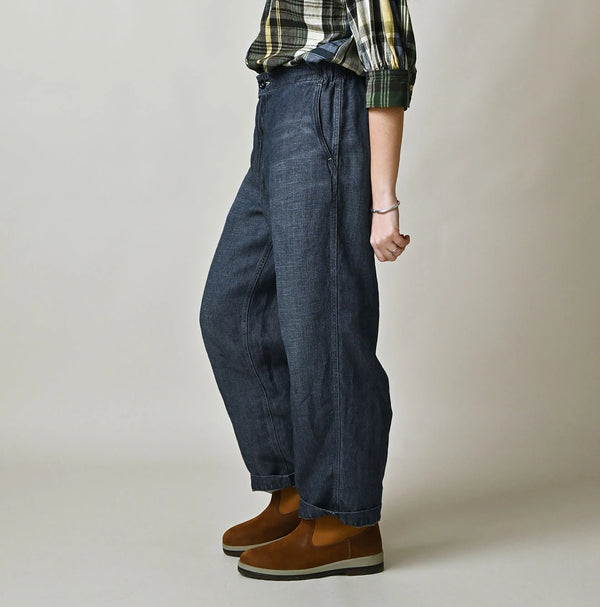 45R Linen Denim Easy Work Pants Zyu