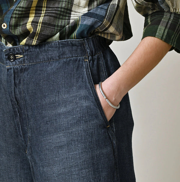 45R Linen Denim Easy Work Pants Zyu