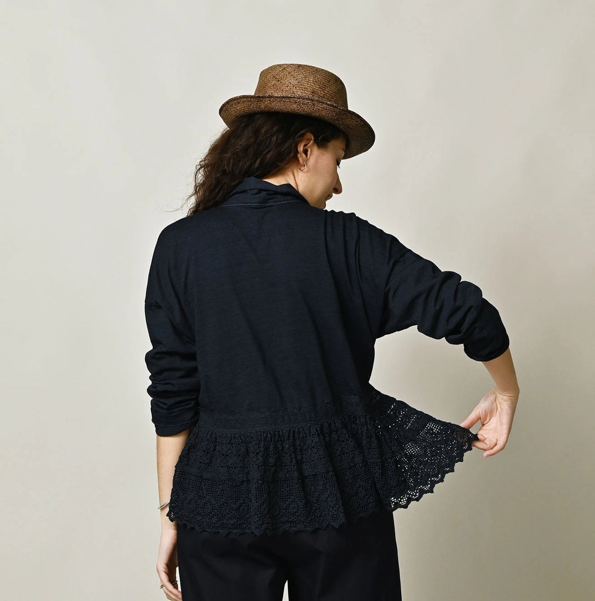 45R Indigo Tenjiku x Lace Cache-Coeur