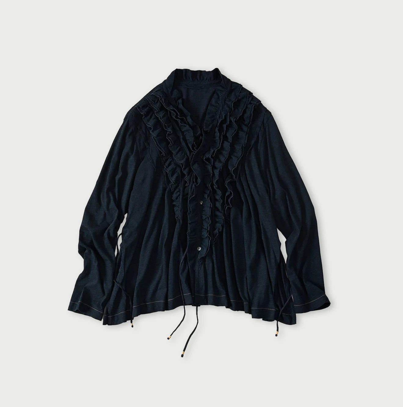 45R Indigo Jersey Frilled Cachecoeur - Image 1