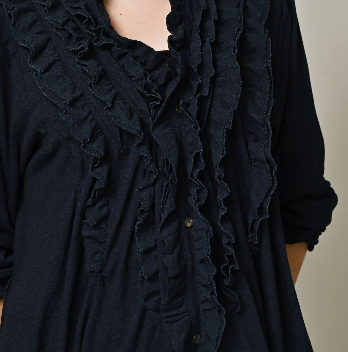 45R Indigo Jersey Frilled Cachecoeur - Image 8
