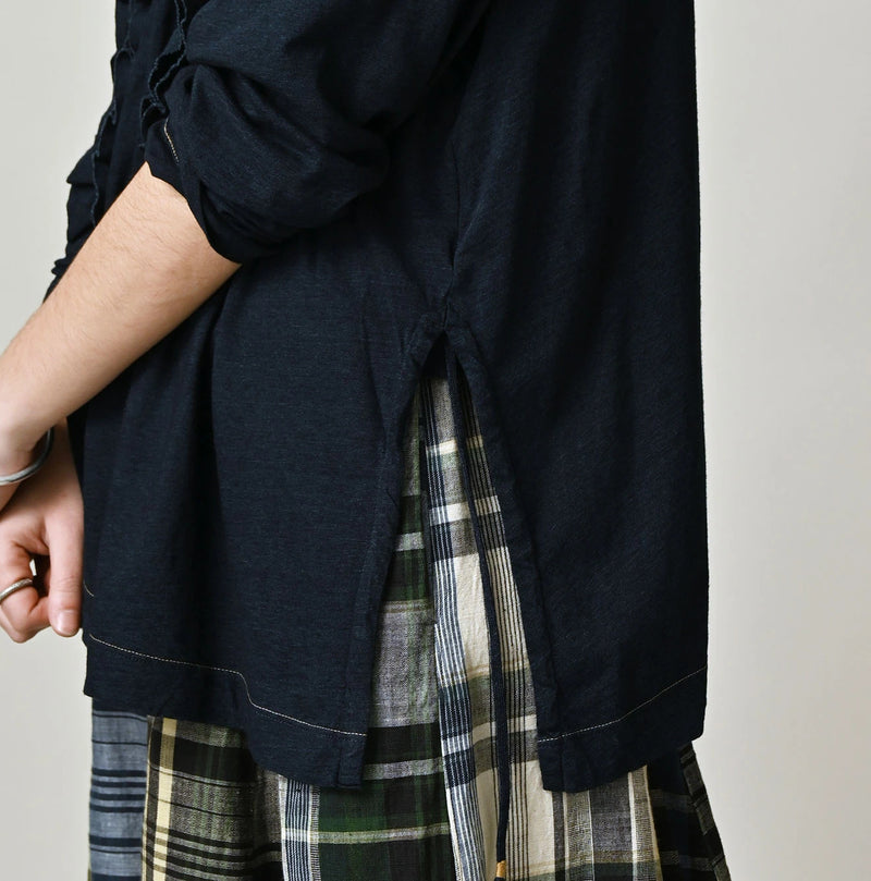 45R Indigo Jersey Frilled Cachecoeur - Image 9