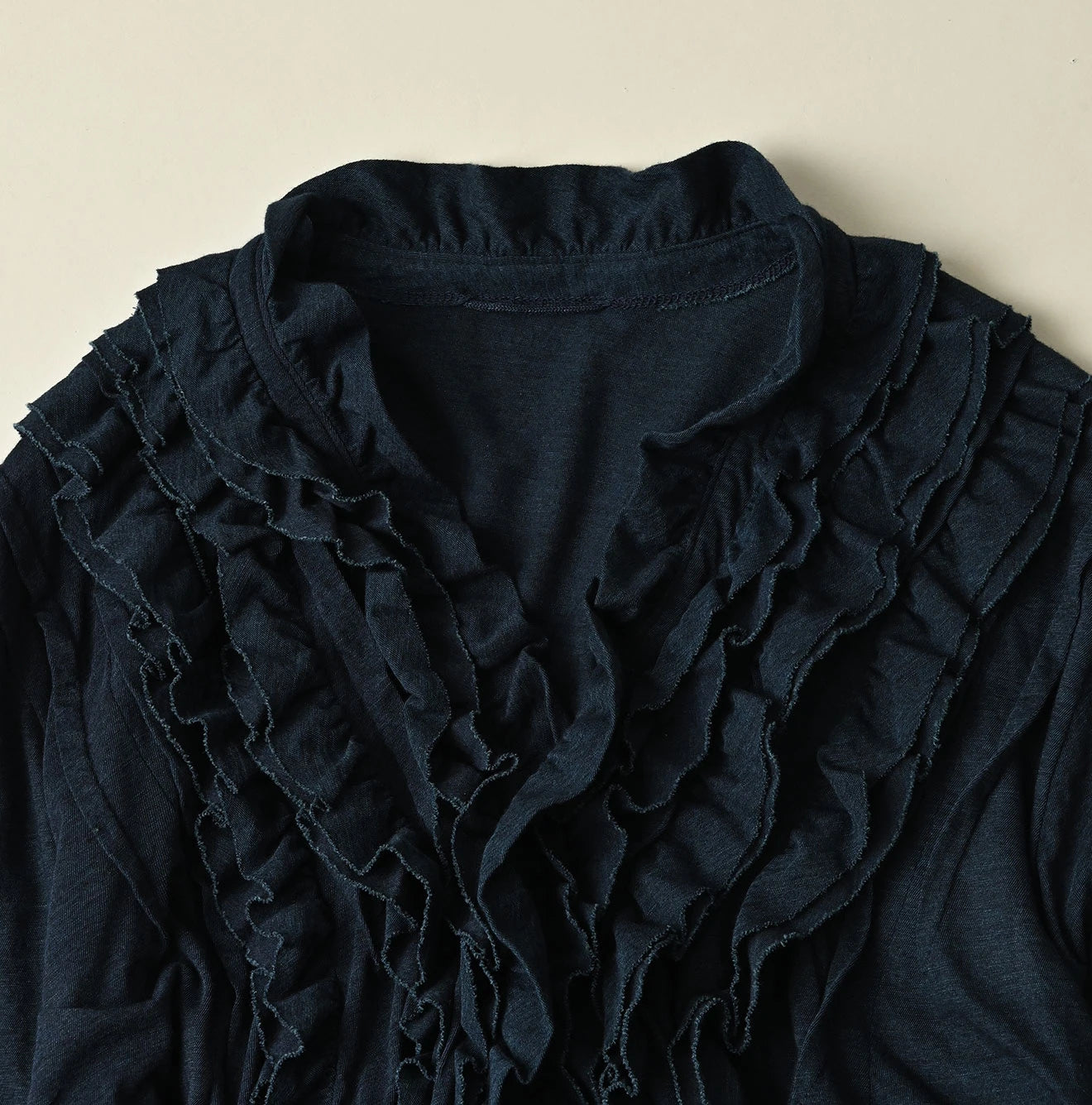 45R Indigo Jersey Frilled Cachecoeur - Image 12