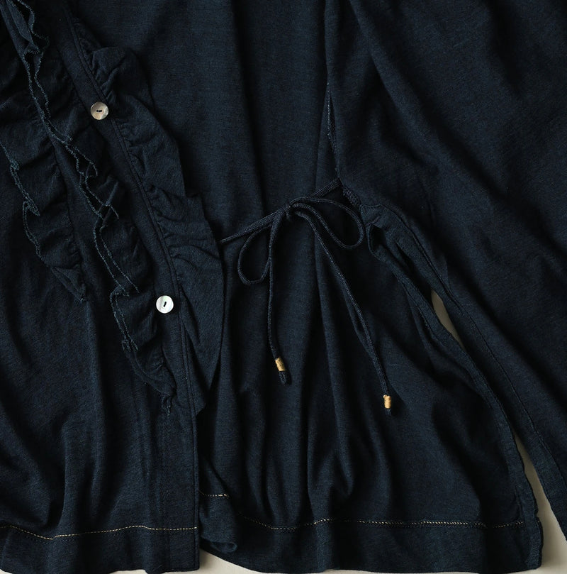 45R Indigo Jersey Frilled Cachecoeur - Image 14