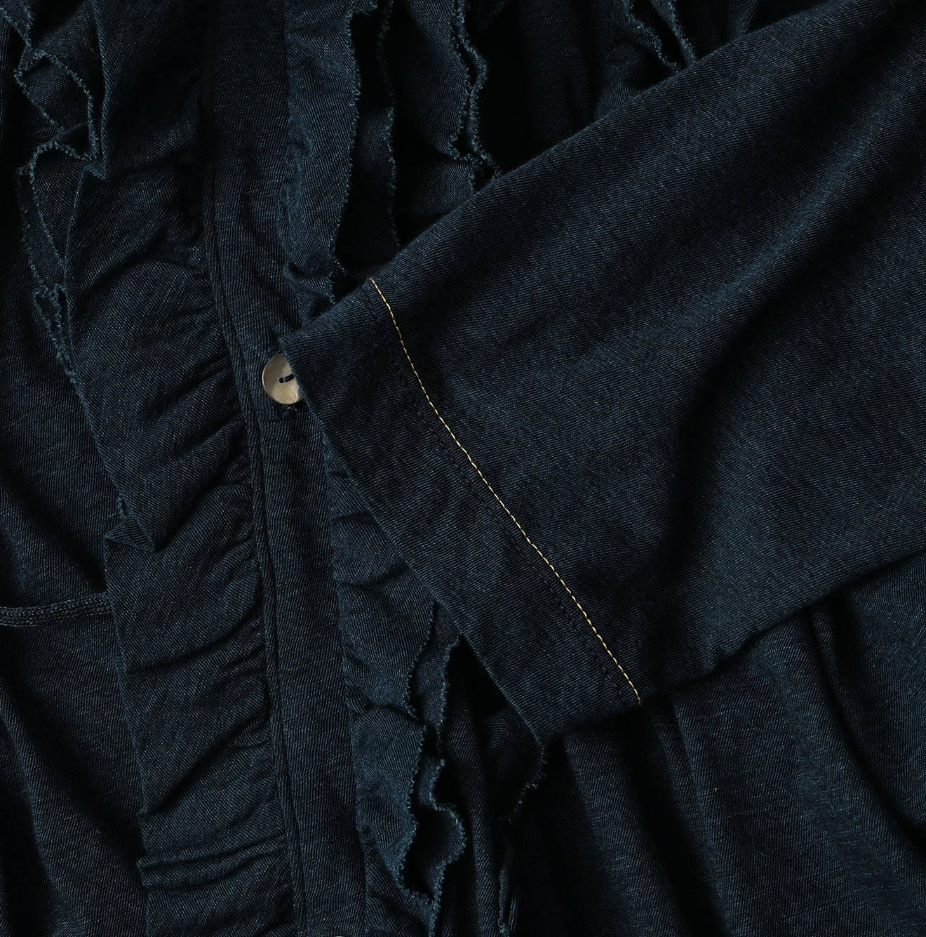 45R Indigo Jersey Frilled Cachecoeur - Image 15