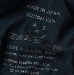 45R Indigo Jersey Frilled Cachecoeur