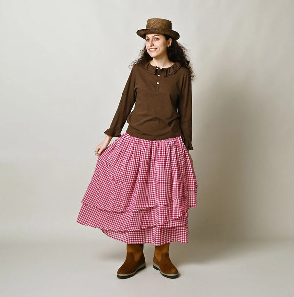45R Tenjiku Frilled Henley