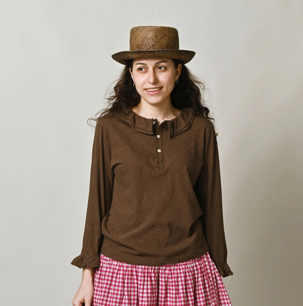 45R Tenjiku Frilled Henley