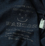 45R Indigo Jersey Frilled Henley