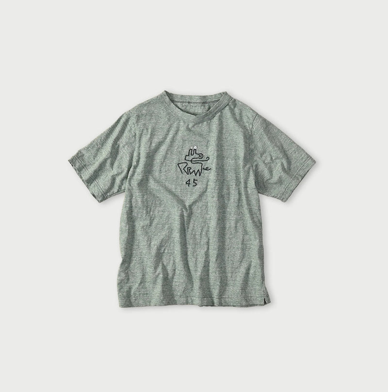 45R Nasuppiie Embroidery 908 T-shirt (Top-Dyed) - Image 2