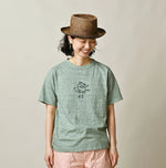 45R Nasuppiie Embroidery 908 T-shirt (Top-Dyed)