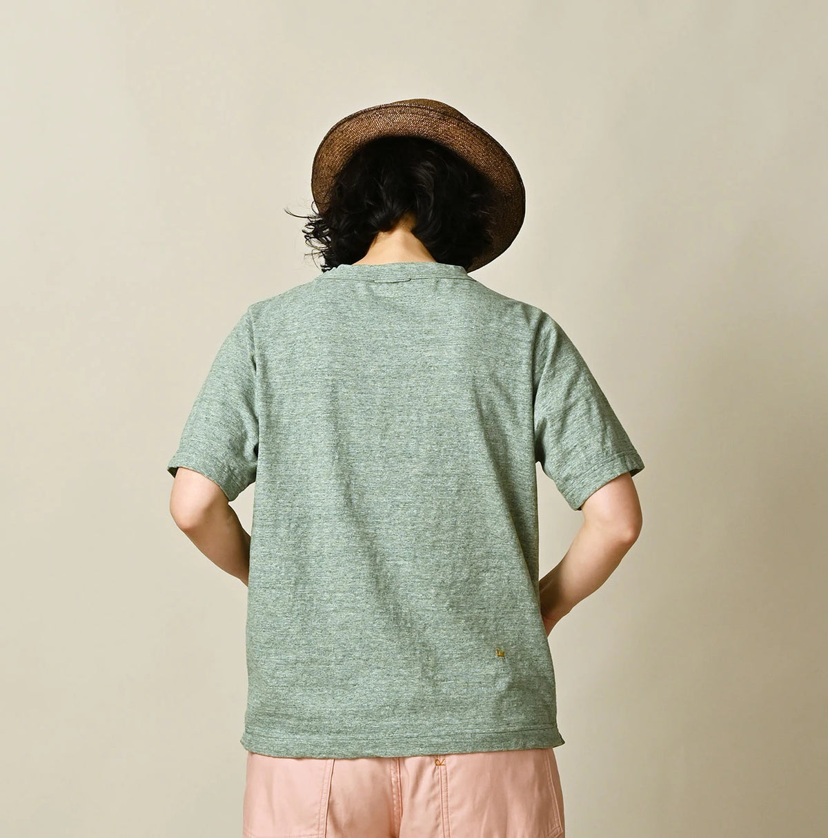 45R Nasuppiie Embroidery 908 T-shirt (Top-Dyed)