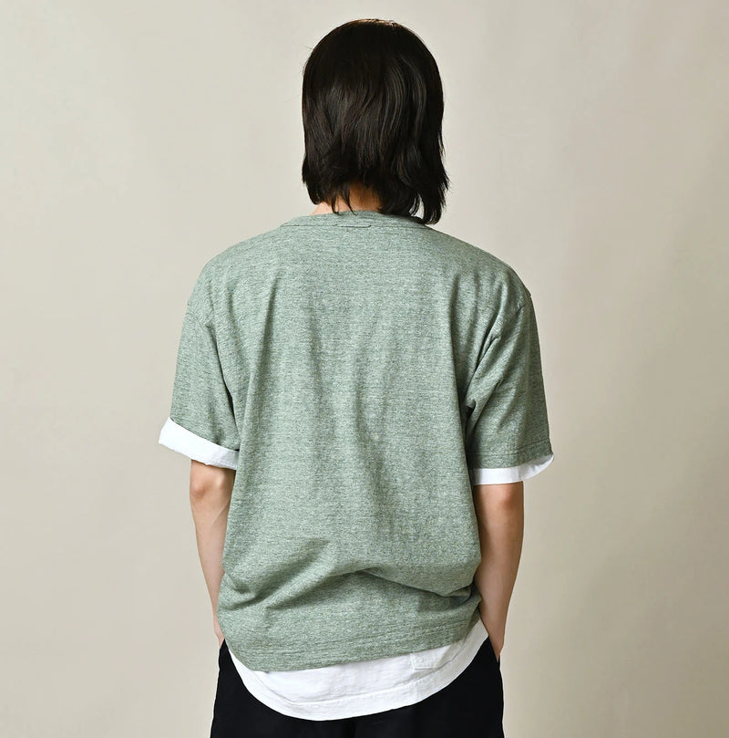 45R Nasuppiie Embroidery 908 T-shirt (Top-Dyed) - Image 10