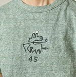 45R Nasuppiie Embroidery 908 T-shirt (Top-Dyed)